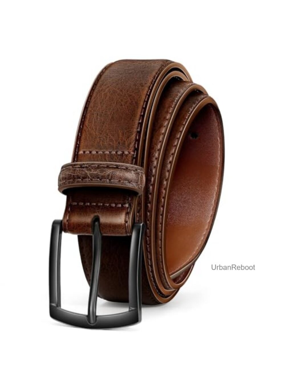 Men's Genuine Leather Belt for Dress Casual Golf Jeans